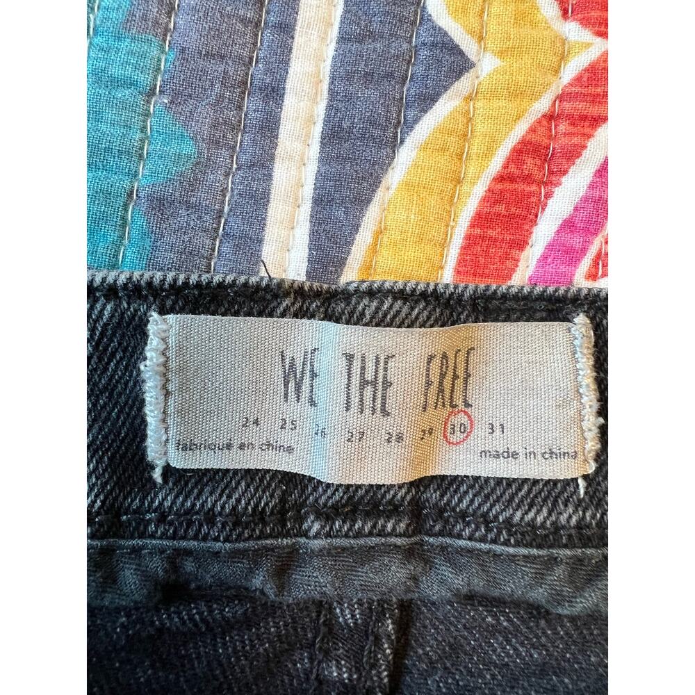 We The Free By: Free People Soft Black Denim Mini Jean Skirt Size: 30 - Picture 5 of 5